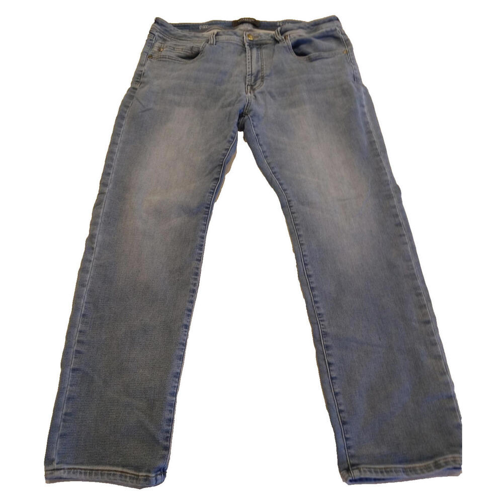 Liverpool Los Angeles Relaxed Straight Jeans Men's 38x30 Medium Blue Denim